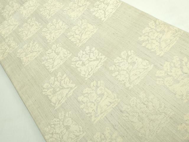 平和屋着物●極上　西陣　勝山織物　六通柄袋帯　花兎　逸品　DZAB5735kh6 平和屋着物○極上 西陣 勝山織物 六通柄袋帯 花兎 逸品 DZAB5735kh6