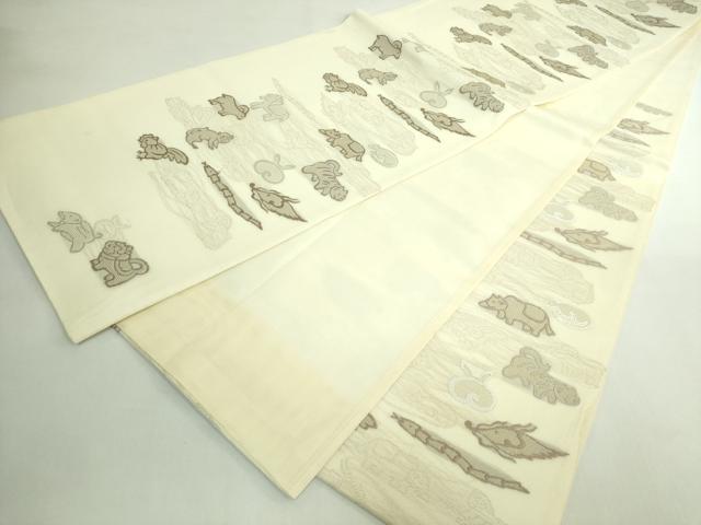平和屋着物＊極上 夏物 六通柄袋帯 唐織 十二支 干支 逸品 DZAB5748kh6
