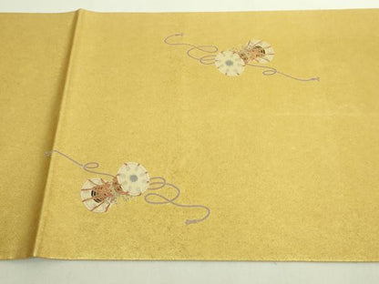 平和屋着物●極上　加賀友禅の巨匠　初代　由水十久　太鼓柄袋帯　一鼓　本金箔　逸品　DZAB5757kh6