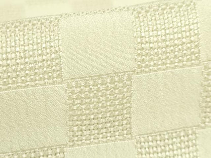 平和屋着物＊夏物 長襦袢 市松紋紗 絹洗衣 しどり 半衿刺繍 ビース やまと誂製 反端付き 逸品 DZAB5798kh6