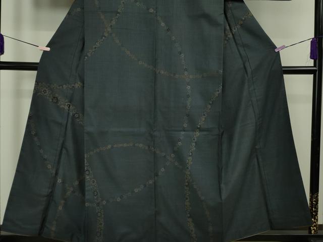 平和屋本店●極上 高島屋上品会作品 本場大島紬 秋場大島紬 9マルキ 古代染色純泥染 唐草輪彩 古山絹織物 共箱・証明書付 逸品 DZAB5803kh6
