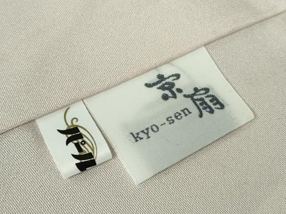 平和屋本店●極上　訪問着　枝花文　市松地紋　暈し染め　銀彩　逸品　DZAB5809kh6