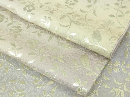 平和屋本店●極上　小紋　花唐草文　暈し染め　銀彩　逸品　DZAB5813kh6