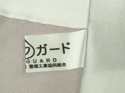 平和屋本店●極上　小紋　花唐草文　暈し染め　銀彩　逸品　DZAB5813kh6
