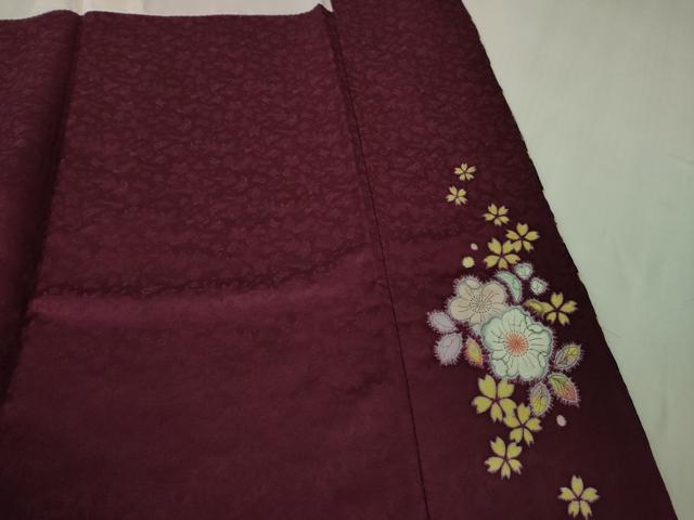 平和屋本店●極上　越後十日町の一流染匠　桐屋・翠山工房　振袖　辻が花　黒地　暈し染め　金彩　金通し地　逸品　DZAB5818kh6