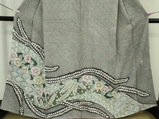 平和屋本店●極上　名門　藤娘きぬたや・総絞り　伊藤卓夫　訪問着　草花文　逸品　DZAB5824kh6