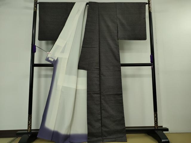 平和屋本店●極上　本場琉球　南風原花織　手織　紬　黒地　やまと金ラベル　逸品　DZAB5848kh6