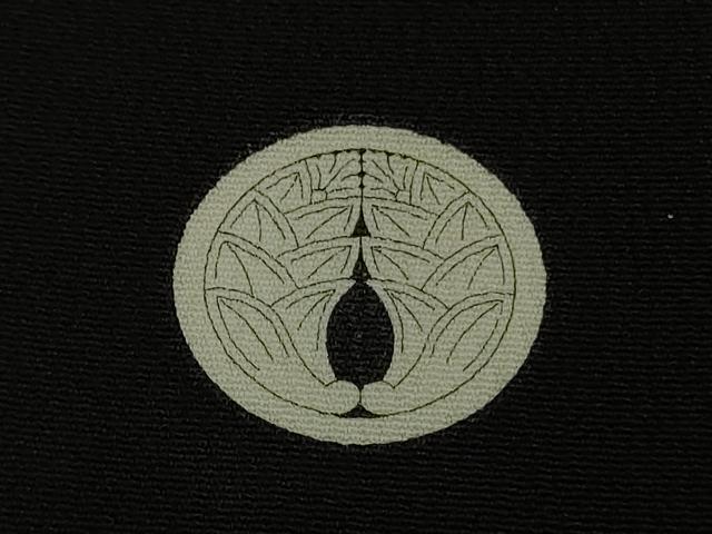 平和屋本店●極上　創業460年・千總　黒留袖　刺繍　鬘帯鳳凰花文　金彩　高島屋扱い　逸品　DZAB5852kh6