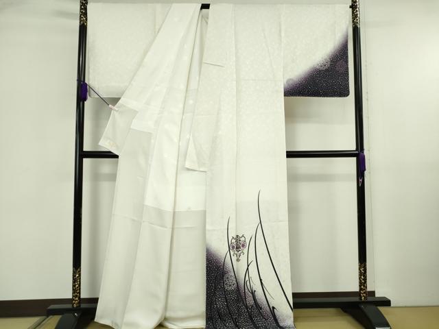平和屋本店●極上　訪問着　刺繍　舞花文　暈し染め　やまと金ラベル　逸品　未使用　DZAB5859kh6