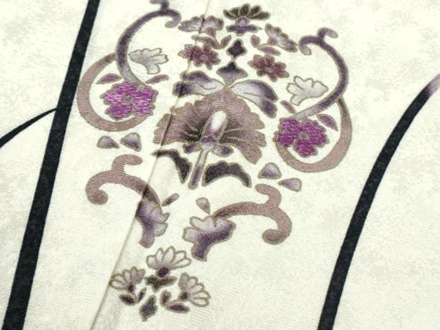 平和屋本店●極上　訪問着　刺繍　舞花文　暈し染め　やまと金ラベル　逸品　未使用　DZAB5859kh6