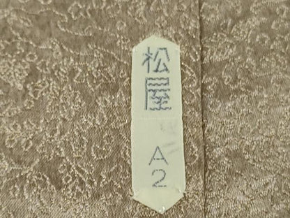平和屋本店●最高級　初代　久保田一竹　幻の辻が花　訪問着　草花地紋　暈し染め　金通し地　松屋百貨店扱い　逸品　DZAB5864kh6