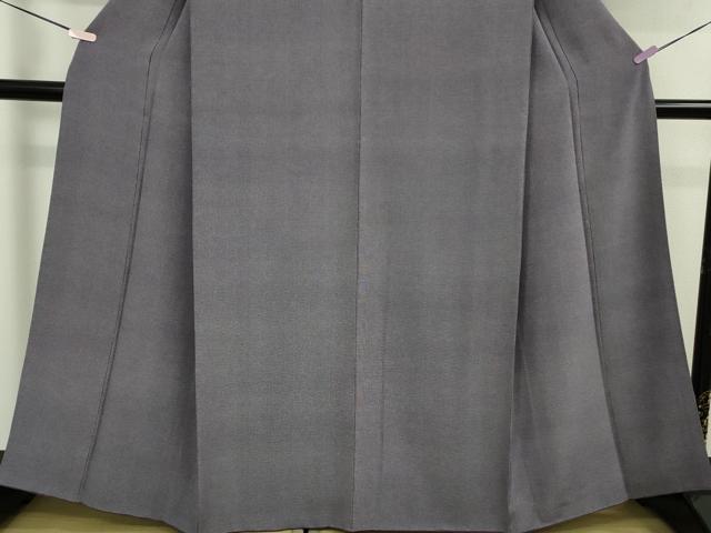 平和屋着物●極上　伝統工芸士　廣瀬雄望　江戸小紋　行儀　濃鼠色×藤煤竹色　逸品　DZAB5865kh6