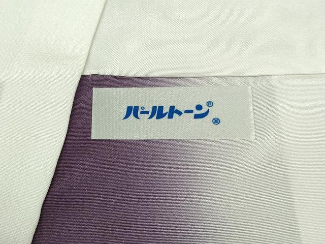 平和屋着物●極上　伝統工芸士　廣瀬雄望　江戸小紋　行儀　濃鼠色×藤煤竹色　逸品　DZAB5865kh6