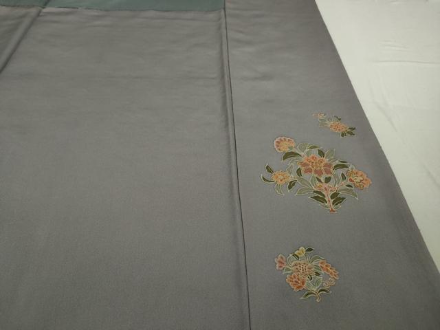 平和屋本店●極上　中国三大刺繍　スワトウ刺繍　汕頭刺繍　訪問着　更紗花鳥文　暈し染め　金糸　逸品　DZAB5866kh6