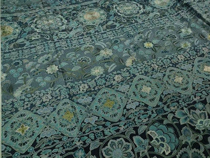 平和屋本店●極上 中国三大刺繍 スワトウ刺繍 汕頭刺繍 総刺繍 訪問着 更紗花横段文 暈し染め 金糸　大丸扱い　逸品　未使用　DZAB5867kh6