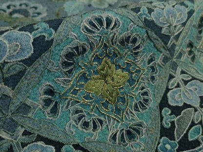 平和屋本店●極上 中国三大刺繍 スワトウ刺繍 汕頭刺繍 総刺繍 訪問着 更紗花横段文 暈し染め 金糸　大丸扱い　逸品　未使用　DZAB5867kh6