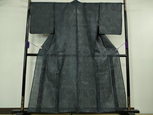 平和屋本店＊極上　夏物　重要無形文化財　本場宮古上布　花菱　苧麻　逸品　DZAB5877kh6