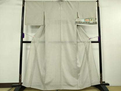 平和屋本店＊極上　夏物　本場大島紬　白大島　夏大島　100亀甲　総詰め　中川織物謹製　証紙付き　逸品　DZAB5881kh6