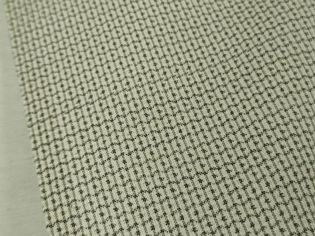 平和屋本店＊極上　夏物　本場大島紬　白大島　夏大島　100亀甲　総詰め　中川織物謹製　証紙付き　逸品　DZAB5881kh6