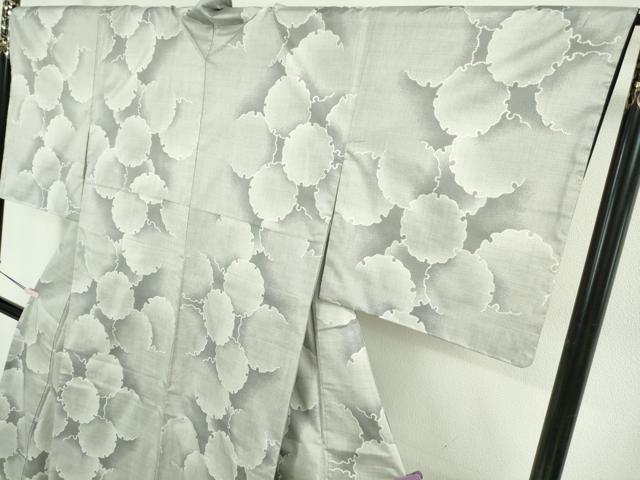 平和屋本店●極上 本場大島紬 白大島紬 桑原織物 二代目 桑原啓之介 7マルキ 白絣 神鏡 ますいわ屋扱い 証紙付き 逸品 未使用　DZAB5883kh6
