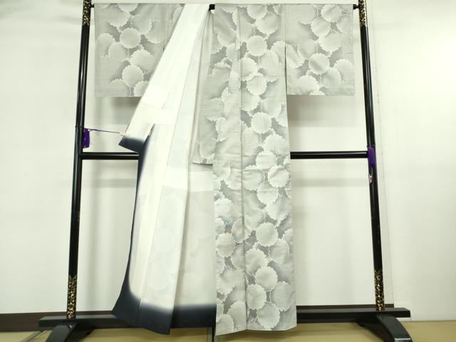 平和屋本店●極上 本場大島紬 白大島紬 桑原織物 二代目 桑原啓之介 7マルキ 白絣 神鏡 ますいわ屋扱い 証紙付き 逸品 未使用　DZAB5883kh6