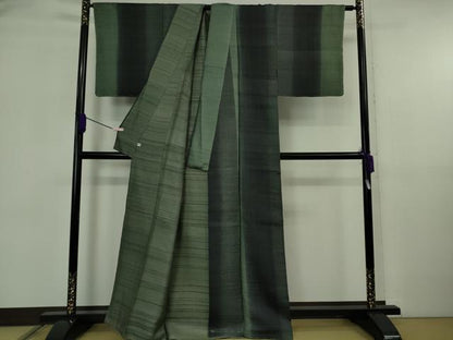 平和屋本店●極上　インド・アッサム　野蚕糸　手織　ムガシルク　間道　逸品　未使用　DZAB5890kh6