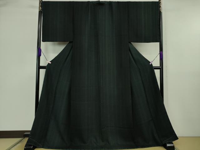 平和屋着物○極上 小紋 間道 暈し染め やまと誂製 ロング丈