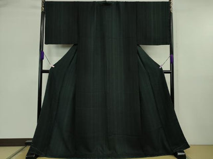 平和屋着物●極上　小紋　間道　暈し染め　やまと誂製　ロング丈　逸品　未使用　DZAB5891kh6