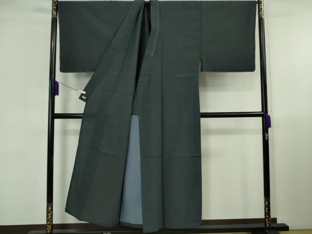 平和屋本店▽極上 男性 本塩沢・長襦袢セット 単衣 キングサイズ 伝統工芸士 中島清志 中田屋 120亀甲 三越 証紙付 逸品 未使用DZAB5895kh6