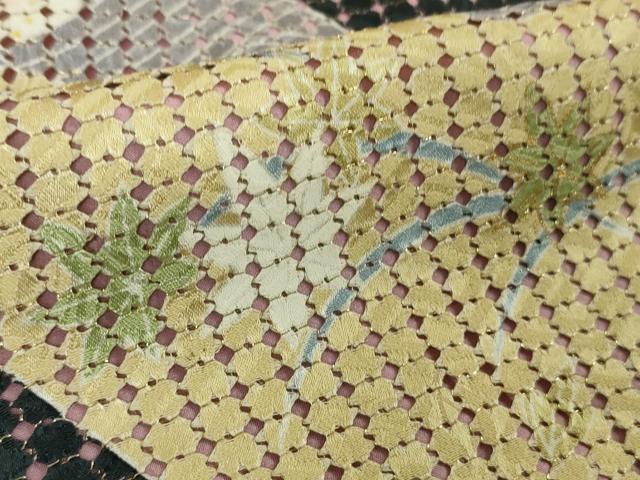 平和屋本店●極上　中国三大刺繍 スワトウ刺繍 汕頭刺繍 振袖・長襦袢(無双仕立て)セット 作家物 駒刺繍 道長花文 金糸　逸品　DZAB5899kh6
