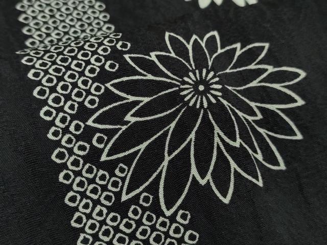 平和屋着物∞極上　長羽織　菊　鹿の子間道　黒地　逸品　DZAB5901kh6 平和屋着物∞極上 長羽織 菊 鹿の子間道 黒地 逸品 DZAB5901kh6 - メルカリ