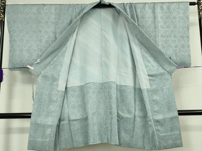 平和屋着物∞極上　名門　藤娘きぬたや・総絞り　杢目絞り　道中着　ロング丈　逸品　DZAB5902kh6