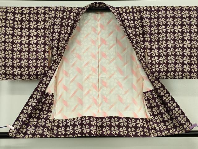 平和屋着物∞極上　岩手の匠　草紫堂　南部絞り　紫根染　羽織　綿　逸品　DZAB5905kh6