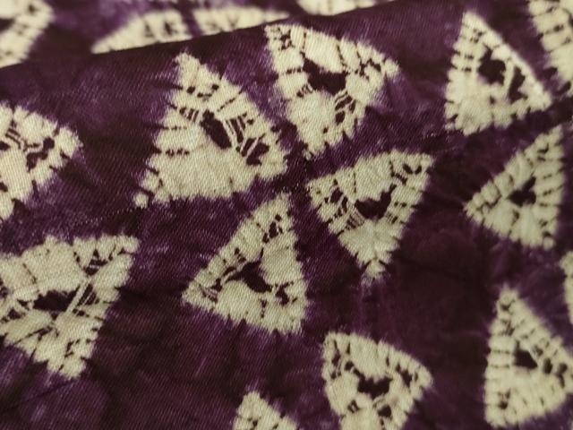 平和屋着物∞極上　岩手の匠　草紫堂　南部絞り　紫根染　羽織　綿　逸品　DZAB5905kh6