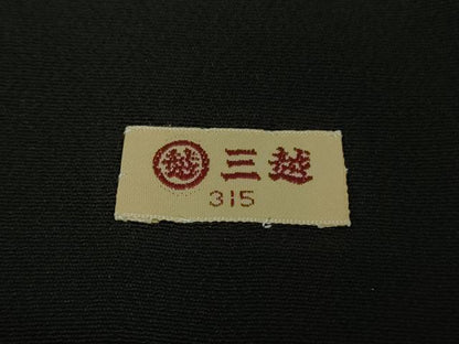 平和屋本店●極上　創業130年　江戸染繍友禅　大彦　黒留袖　刺繍　鳳凰唐草花文　金糸　三越扱い　逸品　DZAB5906kh6