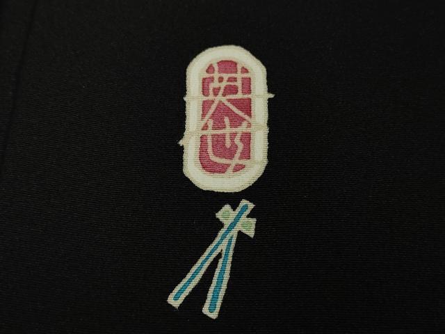 平和屋本店●極上　本加賀友禅作家　寺井英世　訪問着　かすみ　黒地　ロング丈　証紙付き　逸品　未使用　DZAB5907kh6