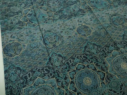 平和屋本店●極上　中国三大刺繍　スワトウ刺繍　汕頭刺繍　訪問着　更紗花鳥舞蝶文　金糸　逸品　DZAB5910kh6