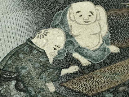 平和屋本店●極上　中国人間国宝　将雪英　中国三大刺繍　総相良刺繍　総刺繍　訪問着　人物文　逸品　未使用　DZAB5913kh6