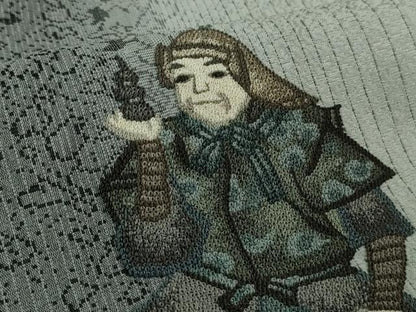 平和屋本店●極上　中国人間国宝　将雪英　中国三大刺繍　総相良刺繍　総刺繍　訪問着　人物文　逸品　未使用　DZAB5913kh6