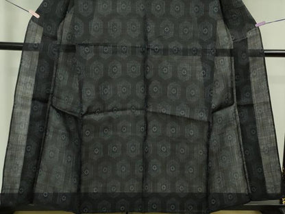 平和屋本店＊極上　夏物　重要無形文化財　本場宮古上布　苧麻　亀甲柄　逸品　DZAB5924kh6