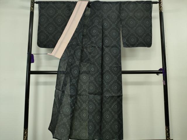 平和屋本店＊極上 夏物 重要無形文化財 本場宮古上布 苧麻 菱文 逸品 未使用 DZAB5925kh6