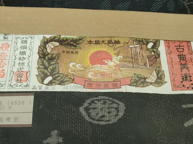 平和屋着物●極上　都喜ヱ門　本場大島紬　7マルキ　泥染　夢見る日々　藤絹織物謹製　証紙付き　逸品　DZAB5930kh6