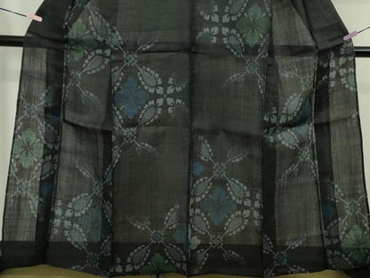 平和屋本店＊極上 夏物 重要無形文化財 本場宮古上布 花菱 苧麻 逸品 DZAB5934kh6