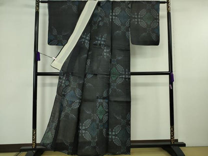 平和屋本店＊極上 夏物 重要無形文化財 本場宮古上布 花菱 苧麻 逸品 DZAB5934kh6