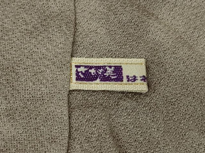 平和屋本店●極上　中国三大刺繍　スワトウ刺繍　汕頭・相良刺繍　訪問着　杢目絞り　よろけ縞　銀通し地　さが美扱い　逸品　DZAB5943kh6