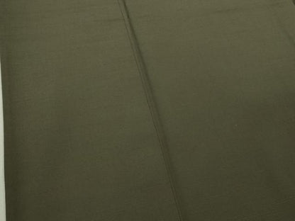 平和屋着物▽極上　男性　日本橋人形町　創業70年　錦や　色紋付　単衣　お召地　色無地　藍媚茶色　たとう紙付き　逸品　DZAB5946kh6