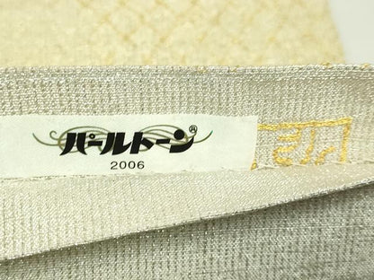 平和屋本店●極上　桝屋高尾　ねん金綴錦　六通柄袋帯　網目蜀華文　金銀糸　証紙付き　逸品　DZAB5954kh6