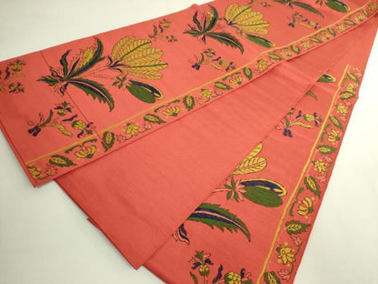 平和屋着物●極上　洛風林　工芸帯地　六通柄　本袋帯　草花文　逸品　DZAB5961kh6