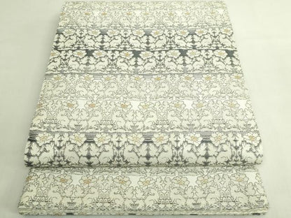 平和屋着物●極上　六通柄袋帯　輪奈織　花兎　金糸　逸品　DZAB5975kh6