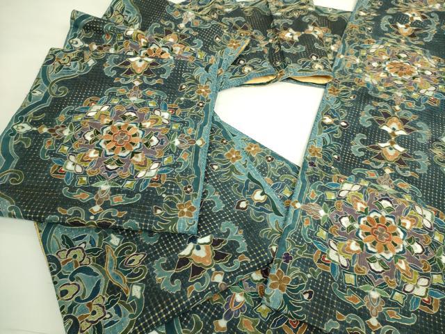 平和屋本店●極上　中国三大刺繍　スワトウ刺繍　汕頭刺繍　全通柄袋帯　正倉院花文　金糸　逸品　DZAB5982kh6